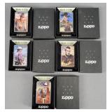 5x The Bid Vintage John Wayne Zippo Lighters