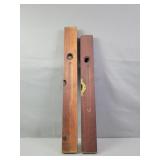 2x The Bid Stanley Antique Level 26" & 28"
