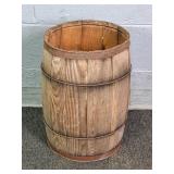Vintage Wooden Nail Keg W/ Metal Bands