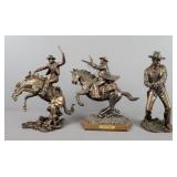 3x The Bid Bradford Exchange John Wayne Figures