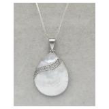 .925 Sterling Silver Mother Of Pearl 18in