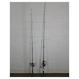 2x The Bid Shakespeare& Shimano Medium Action Rods