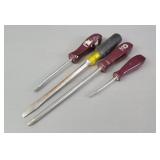 4pc Screwdrivers 3 Matco 1 Klein