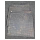 Lot Of 5 30in Square Heavy Rubber Garage Floor Mat