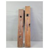 2x The Bid Stanley Antique Level 22" & 24"