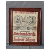 Vintage Reproduction Of 1864 Campaign Poster