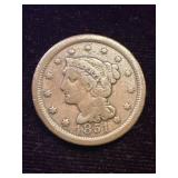1851 Large Cent
