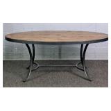 Royal Classics Woodtop Frame Oval Cocktail Table