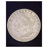 1901 O Morgan Silver Dollar
