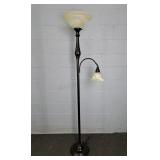 Metal Floor Lamp W/ Glass Globes