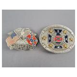 2x The Bid Civil War Belt Buckles