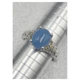 925 Sterling Silver Burmese Blue Jade  Peridot