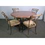 5pc Wood & Metal Dinette Set