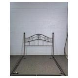 Queen Size Metal Hammered Bronze Finish Headboard