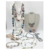 Colorful Jewelry Lot Bracelets Necklaces Earrings