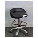 5 Caster Adj. Ht. Saddle Seat Pneumatic Stool
