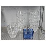 4x The Bid Assorted Glass Vase & Pitcher