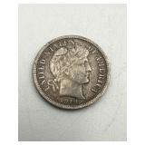 1914 Barber Silver Dime. Better Grade