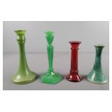 4x The Bid Indiana Glass & More Candle Holders