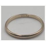 10k Yellow Gold Band Sz 7 Ring 1.0g