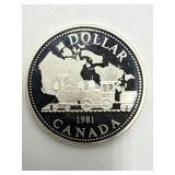 1981 Canada Proof Silver Dollar 22.76g .500