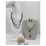 Fashion Jewelry Lot Turquoise Color Theme .