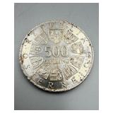 1982 Austria Silver 500 Shillings 23.88g - .640