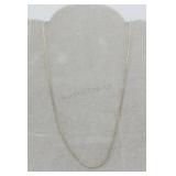 Sterling Silver 18in Golden Necklace 2.3g