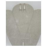 Sterling Silver Chain18in Necklace With Cz