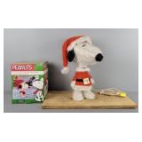 Lighted Snoopy Mounted On Board