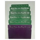6x The Bid Us Mint Proof Coin Sets 1993-98