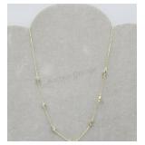 925 Sterling Silver Crystal 16in Necklace
