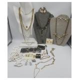 Note : Fashion Jewelry Lot Necklaces Brooches