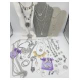Large Jewelry Lot Some Signed . Necklaces