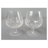 2x The Bid Waterford Snifter Glasses