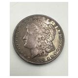 Toned 1890 Morgan Silver Dollar