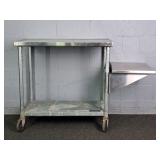 Commercial Stainless Steel Rolling Prep Table