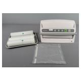 Food Saver & Bags - Powers Up & Sealed