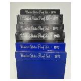 6x The Bid Us Mint Proof Coin Sets 1971-76 Scarce