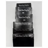 6x The Bid Us Mint Proof Coin Sets 1977-82