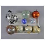 9x The Bid Glass Ball Ormnaments