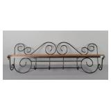 30" Wall Shelf With Hangers
