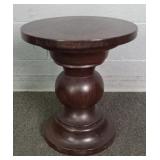 Small Round Solid Hardwood Stand