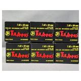 6x The Bid 20 Round Box 7.62x39 Ammo