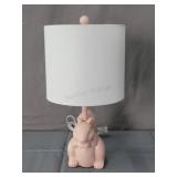 Painted Decor Ceramic Sunny Squirrel Table Lamp