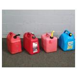4x The Bid 5 Gal Plastic Gas Cans