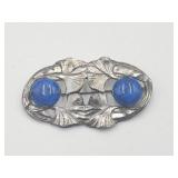 Art Nouveau Floral Brooch Pin