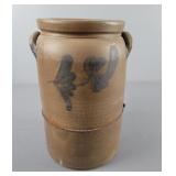 13" P Herrmann Stoneware Crock W/ Cracks