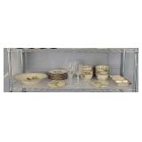 24 Pc Palm Tree Dinner & Stemware
