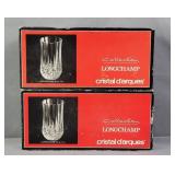 2x The Bid Longchamp Crystal Glassware